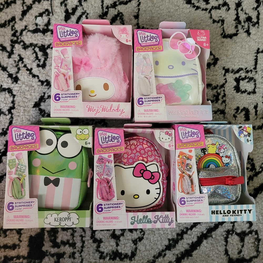 Sanrio Hello Kitty 50th anniversary Real Littles Backpacks